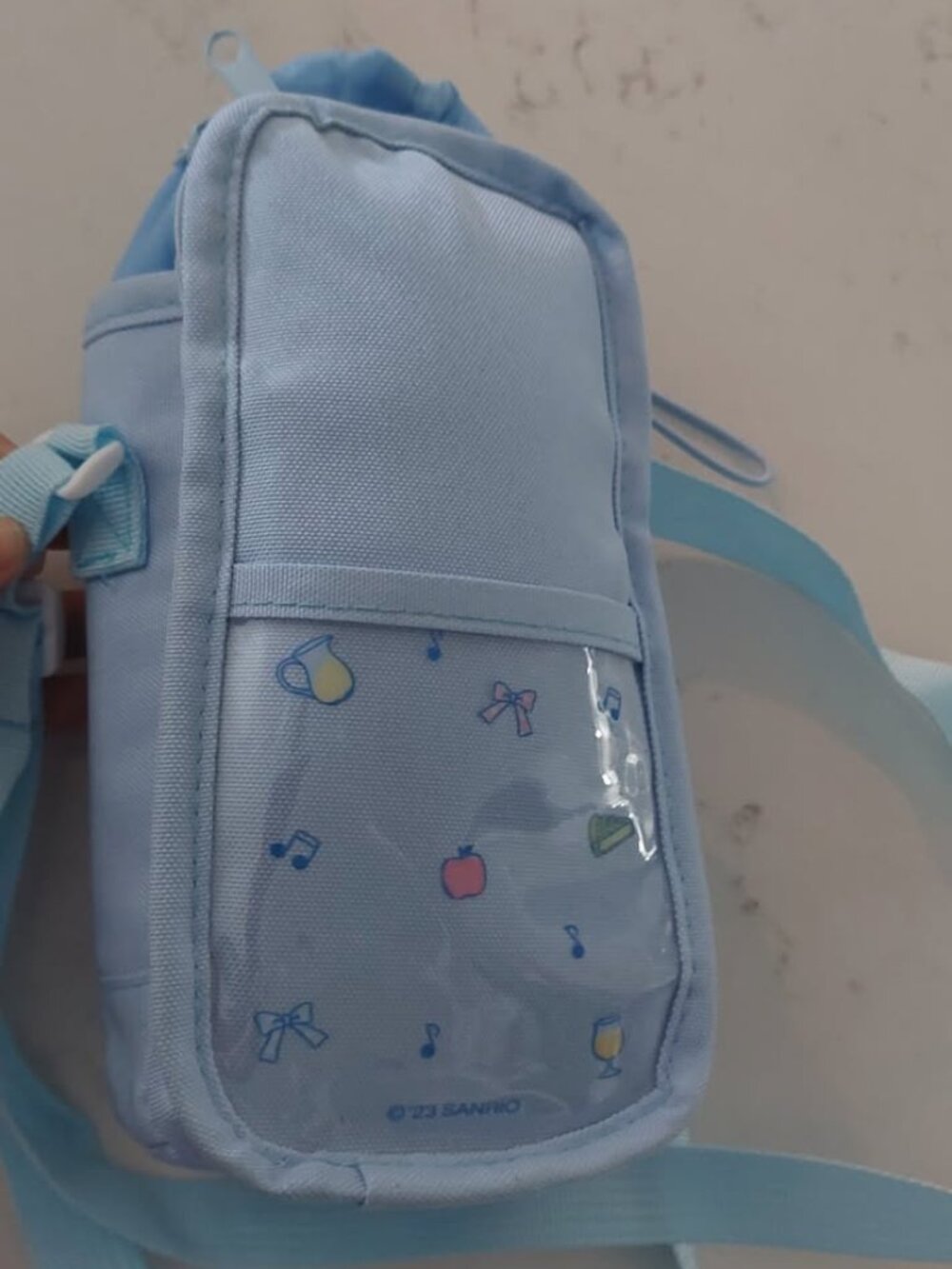 NEW Sanrio Cinnamoroll Water Bottle & Cel Phone Tote Bag Crossbody Carrier Purse - Picture 3 of 3